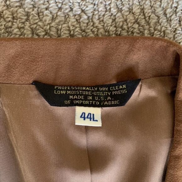 CHAMISTE Tan Sport Coat Blazer Classic Design Fully Lined w Pockets Men’s sz 44L - Picture 5 of 11